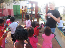 The kids are so hungry to learn!